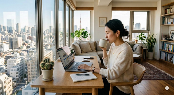 編集後の画像。観葉植物がサボテンに変わっている。